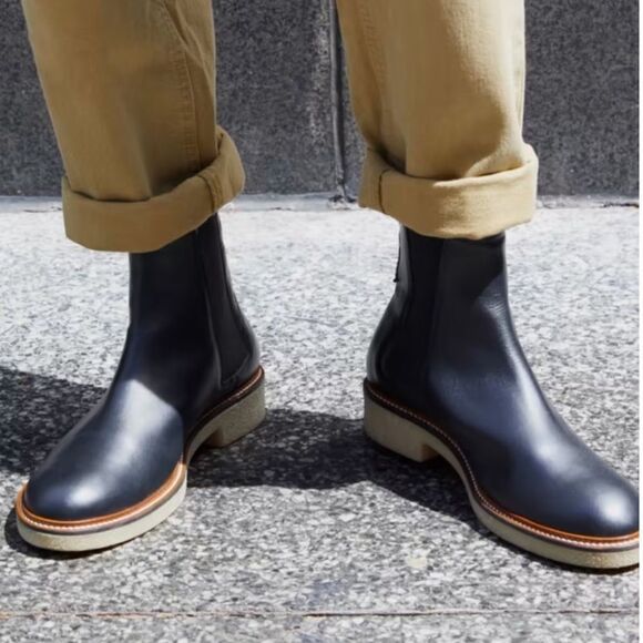 Everlane The Italian Leather Chelsea Boot black woman’s 6.5 outdoor… - Picture 1 of 6